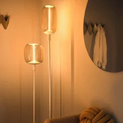 OSRAM gulvlampe DECOR STICK, beige, højde 146 cm, 2 x E27