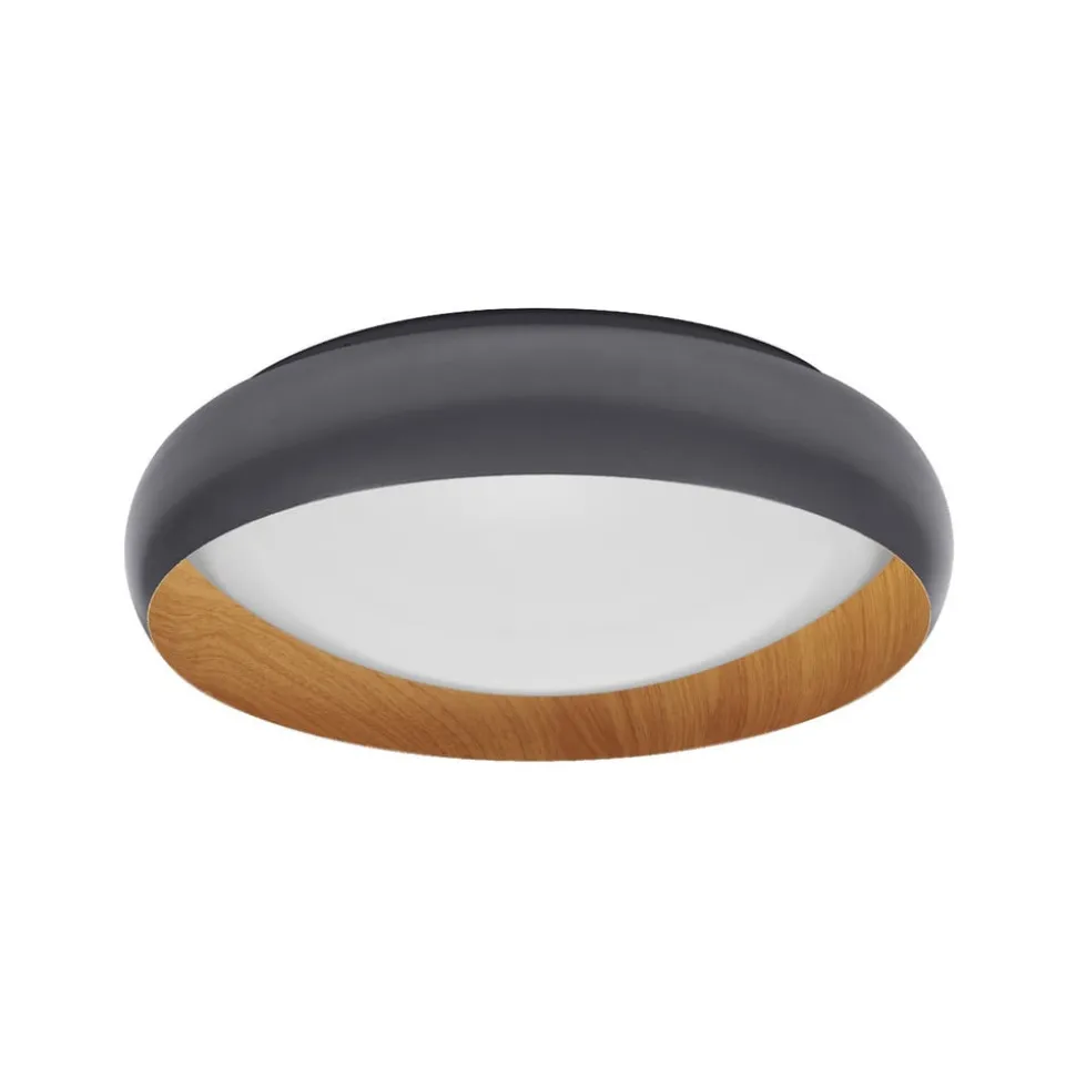 OSRAM LED-loftlampe ORBIS LIVIA, Ø 43 cm, grå, metal, dæmpbar