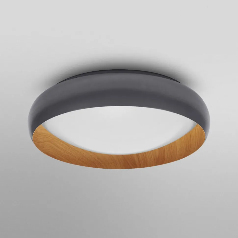 OSRAM LED-loftlampe ORBIS LIVIA, Ø 43 cm, grå, metal, dæmpbar