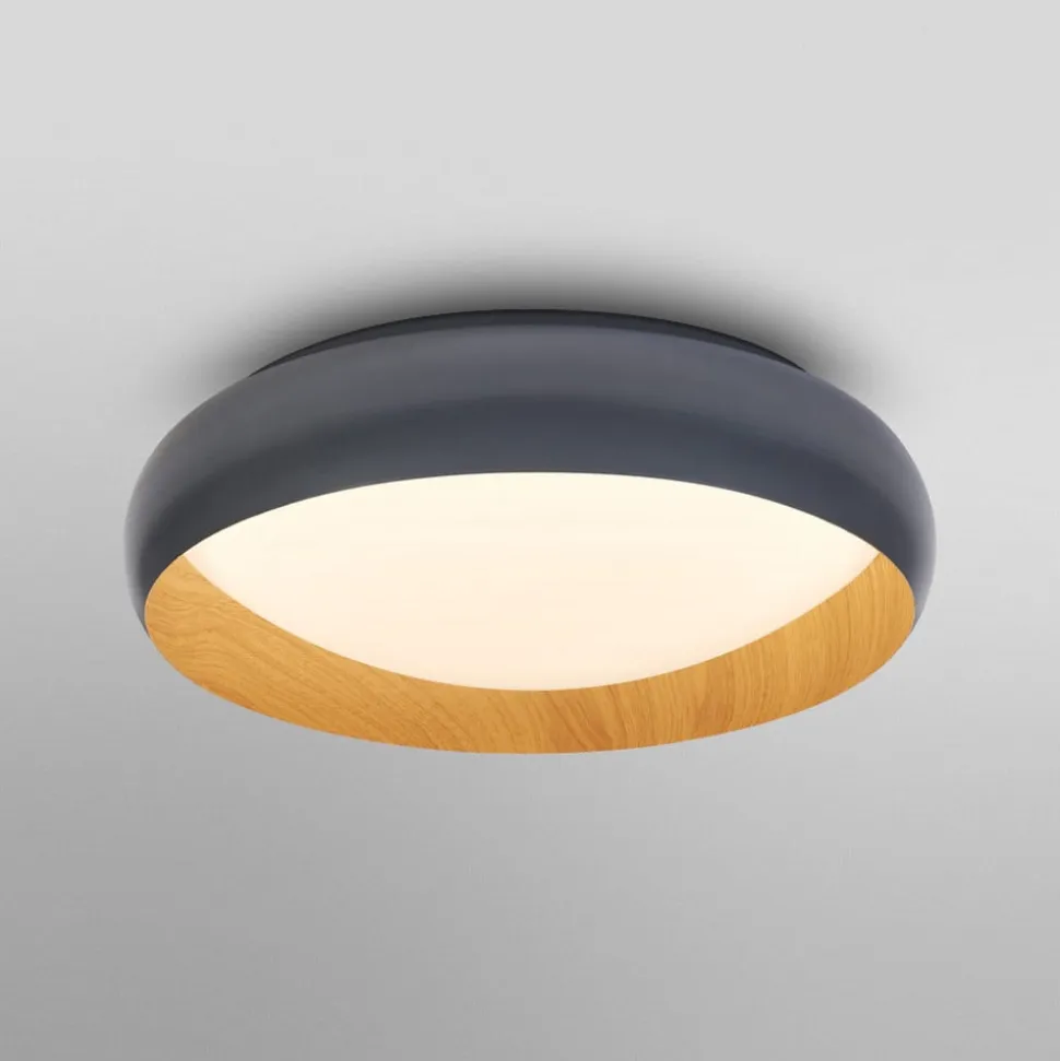 OSRAM LED-loftlampe ORBIS LIVIA, Ø 43 cm, grå, metal, dæmpbar