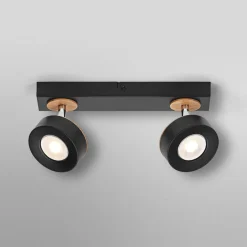 OSRAM LED-loftspot PLUTO, sort, 2 spots, 3.000 K