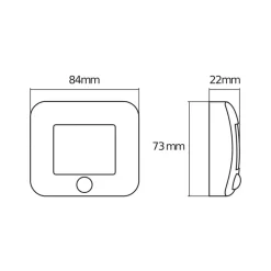 OSRAM LED-natlampe NIGHTLUX HALL hvid Sensor Batteri IP54