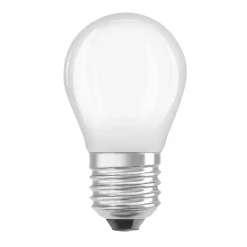 OSRAM LED-pære dråbe E27 1,2W mat 2.700K 255lm