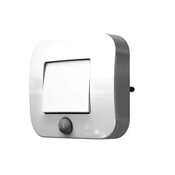 OSRAM LED-stikkontakt-natlampe LUNETTA HALL PIR-sensor hvid
