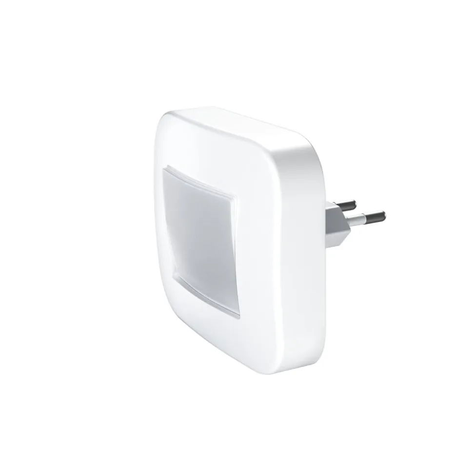 OSRAM LED-stikkontakt-natlampe LUNETTA HALL hvid plast