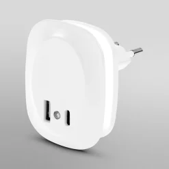 OSRAM LED-stikkontakt-natlampe LUNETTA EDGE, hvid, sensor