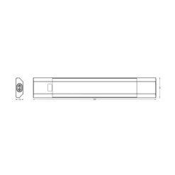 OSRAM LED-underskabsbelysning Linear Edge Sensor RGBW 50 cm sort