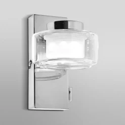 OSRAM LED-væglampe ORBIS FLAME, krom, metal, IP44, CCT