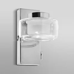 OSRAM LED-væglampe ORBIS FLAME, krom, metal, IP44, CCT