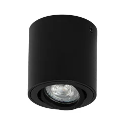 OSRAM loftspot ROUND, sort, Ø 8 cm, metal, GU10