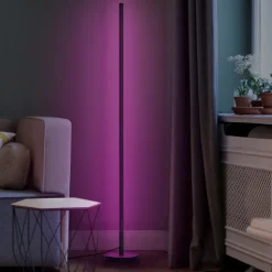 OSRAM SMART+ WiFi LED-gulvlampe ROUND sort 140 cm RGB CCT