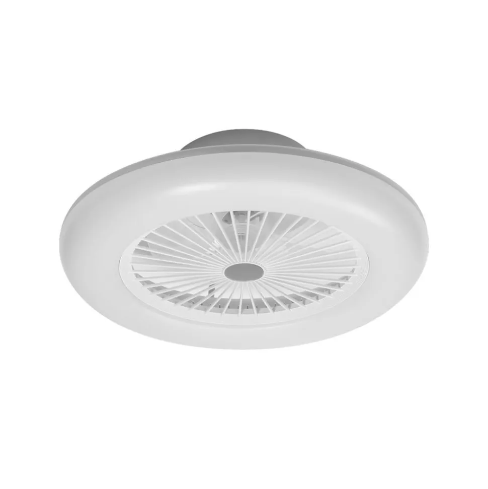 OSRAM SMART+ WiFi LED-loftventilator ROUND hvid, lydsvag, 55 cm