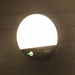 OSRAM SMART+ WiFi udendørs væglampe ROUND, kamera, sensor, grå