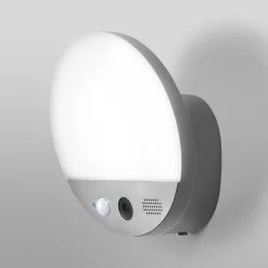 OSRAM SMART+ WiFi udendørs væglampe ROUND, kamera, sensor, grå