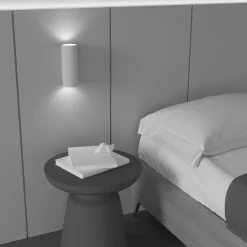 Parma væglampe i gips, 8x20 cm