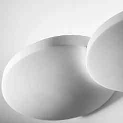 Patra væglampe, 2 lyskilder, 34 cm bred, hvid, gips, GX53