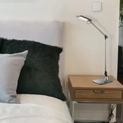 Pattaya LED-bordlampe, sølvgrå led, dim CCT