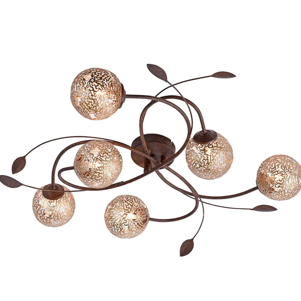 Paul Neuhaus Greta loftlampe, 65 cm, 6 lyskilder, metal, G9