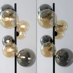 Paul Neuhaus gulvlampe Popsicle, glas, 155 cm høj, G9