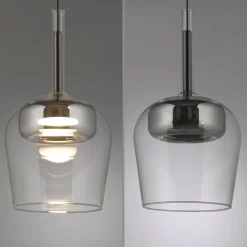 Paul Neuhaus Hængelampe Q-Kon sølvfarvet Ø 21 cm