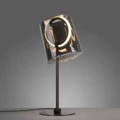 Paul Neuhaus LED-bordlampe Zula, røggrå, højde 42 cm