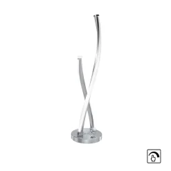 Paul Neuhaus LED-bordlampe Polina, sølv, metal, dæmpbar