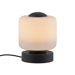 Paul Neuhaus LED-bordlampe Bota, antracit, glas, dæmpbar