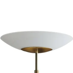 Paul Neuhaus LED-gulvlampe Alfred, messingfarvet, dæmpbar