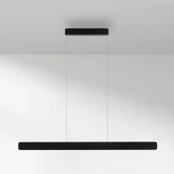Paul Neuhaus LED-hængelampe Q-Stretto, sort, 120 cm