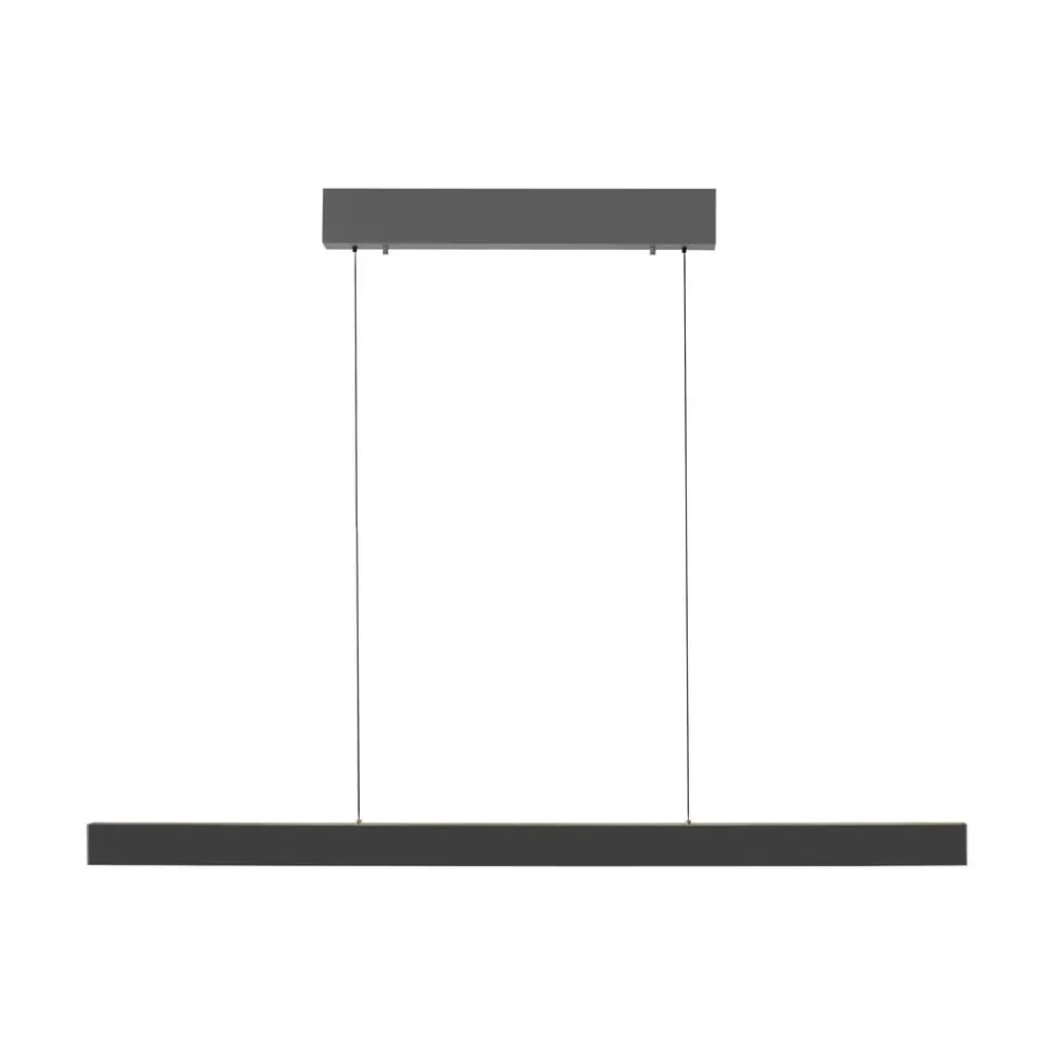 Paul Neuhaus LED-hængelampe Adriana Square, grå, op/ned