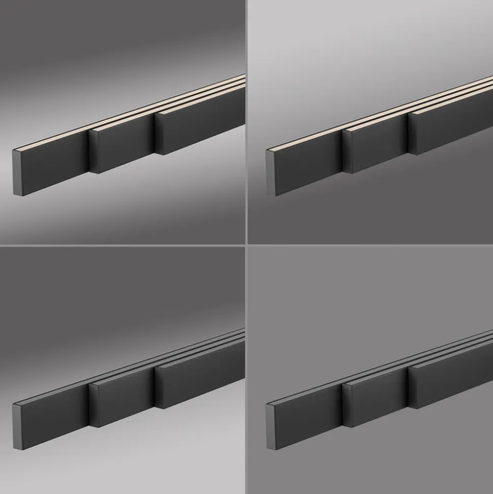 Paul Neuhaus LED-hængelampe Adriana Square, grå, op/ned