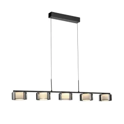 Paul Neuhaus LED-hængelampe Rika, 119 cm, glas, dæmpbar