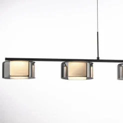 Paul Neuhaus LED-hængelampe Rika, 119 cm, glas, dæmpbar