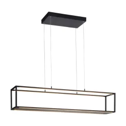 Paul Neuhaus LED-hængelampe Contura, sort, 105 cm