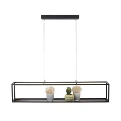 Paul Neuhaus LED-hængelampe Contura, sort, 105 cm