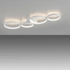 Paul Neuhaus LED-loftlampe Kiringe, hvid, metal, dæmpbar