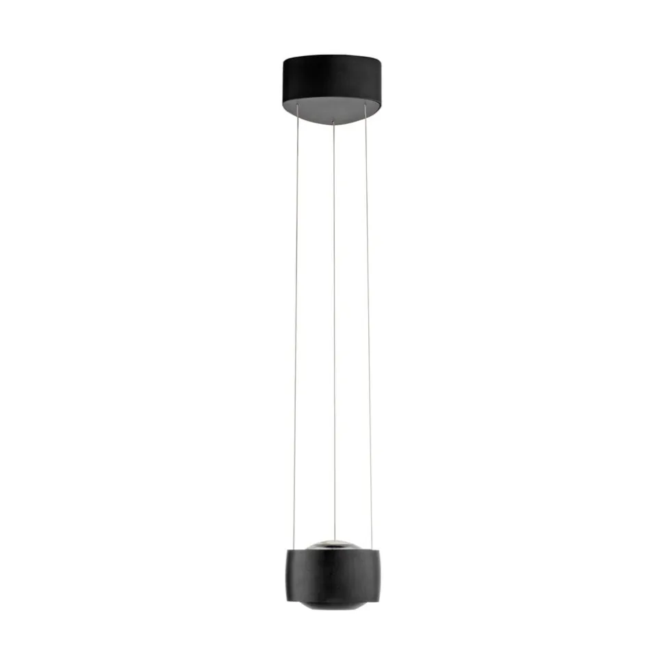 Paul Neuhaus LED-pendellampe Q-Stretto, sort, Ø 14,5 cm