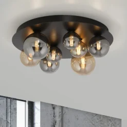 Paul Neuhaus Loftlampe Popsicle, glas, Ø 48 cm, G9