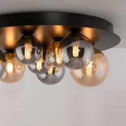 Paul Neuhaus Loftlampe Popsicle, glas, Ø 48 cm, G9