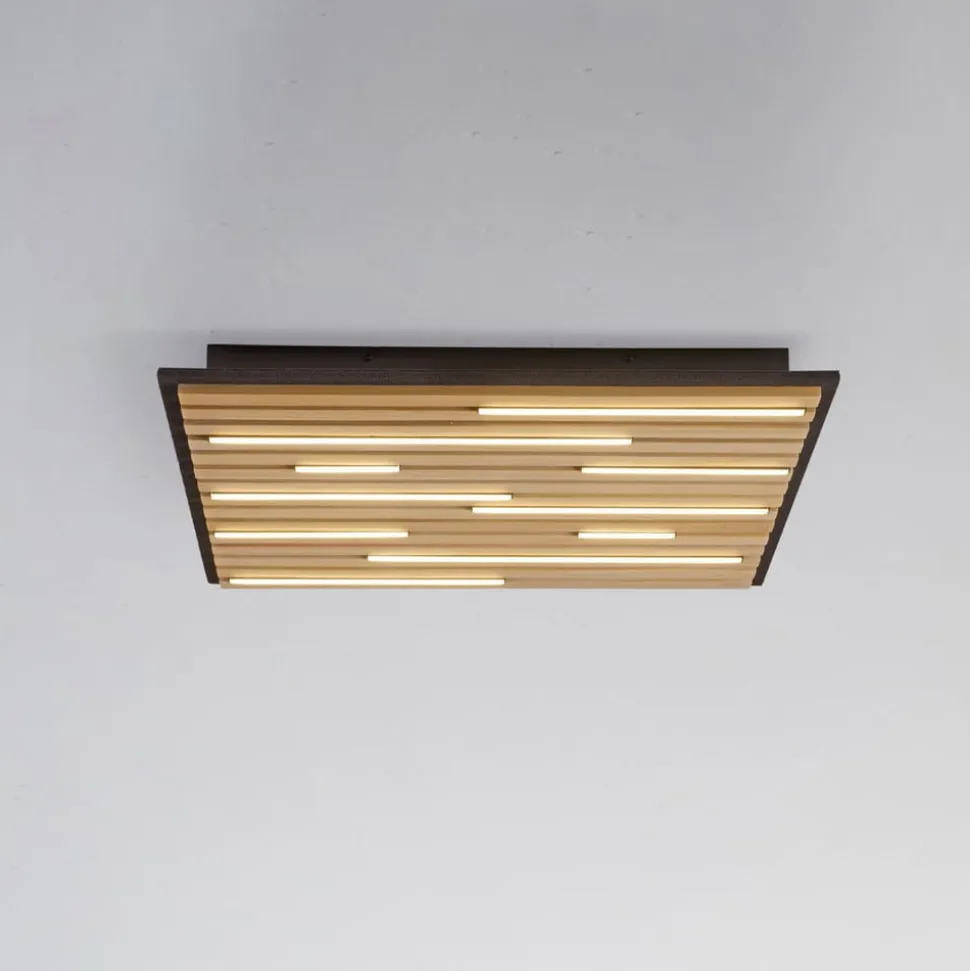 Paul Neuhaus Loftlampe Q-Acoustic træ 62 x 62 cm