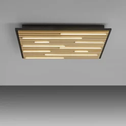 Paul Neuhaus Loftlampe Q-Acoustic træ 62 x 62 cm