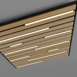 Paul Neuhaus Loftlampe Q-Acoustic træ 62 x 62 cm