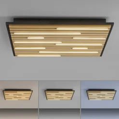 Paul Neuhaus Loftlampe Q-Acoustic træ 62 x 62 cm