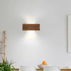 Paul Neuhaus Palma LED-væglampe i træ 32 cm