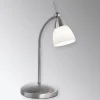 Paul Neuhaus Pino bordlampe, grå, 45 cm, dæmpbar, G9