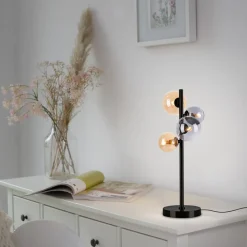 Paul Neuhaus Popsicle bordlampe, glas, 48 cm høj, G9