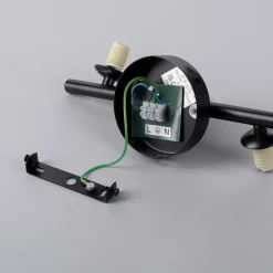 Paul Neuhaus Popsicle væglampe, sort, glas, 29 cm, G9