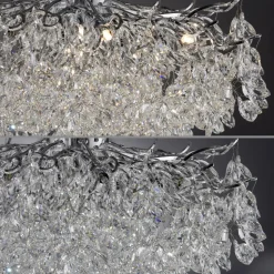 Paul Neuhaus Ricicle loftslampe, krystalpendel, Ø 80 cm