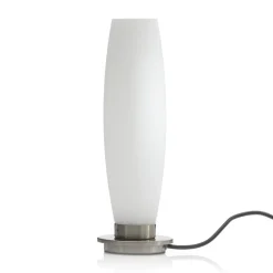 Paul Neuhaus Tyra bordlampe, glas, Ø 10 cm, dæmpbar, G9