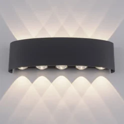 Paul Neuhaus udendørs LED-væglampe Carlo, 27 cm, sort